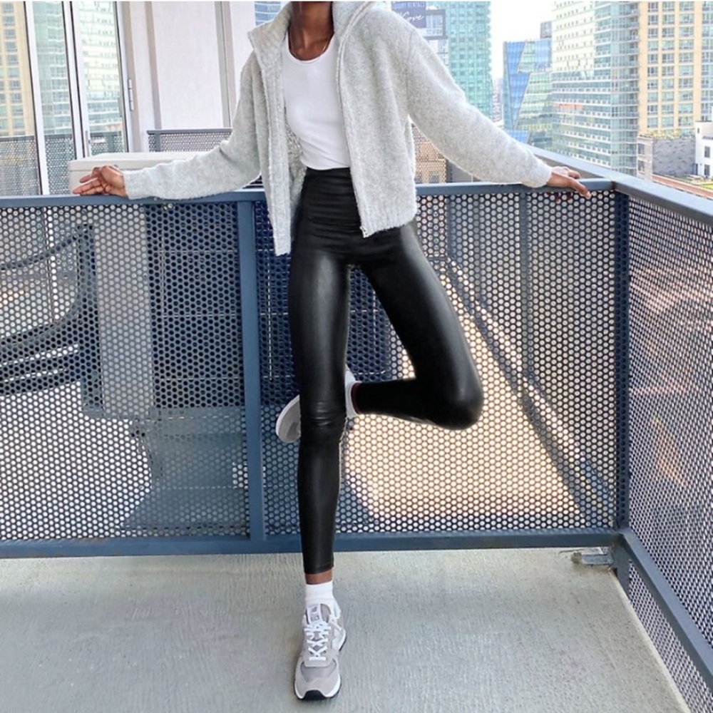 Wilfred Daria Black Faux Leather Leggings